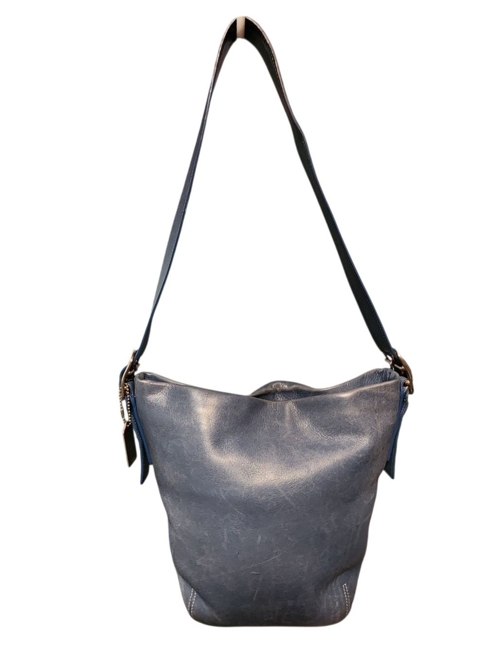 Vintage Coach Legacy Soho Duffle Bucket Bag Purse (Style No. 9186) denim blue